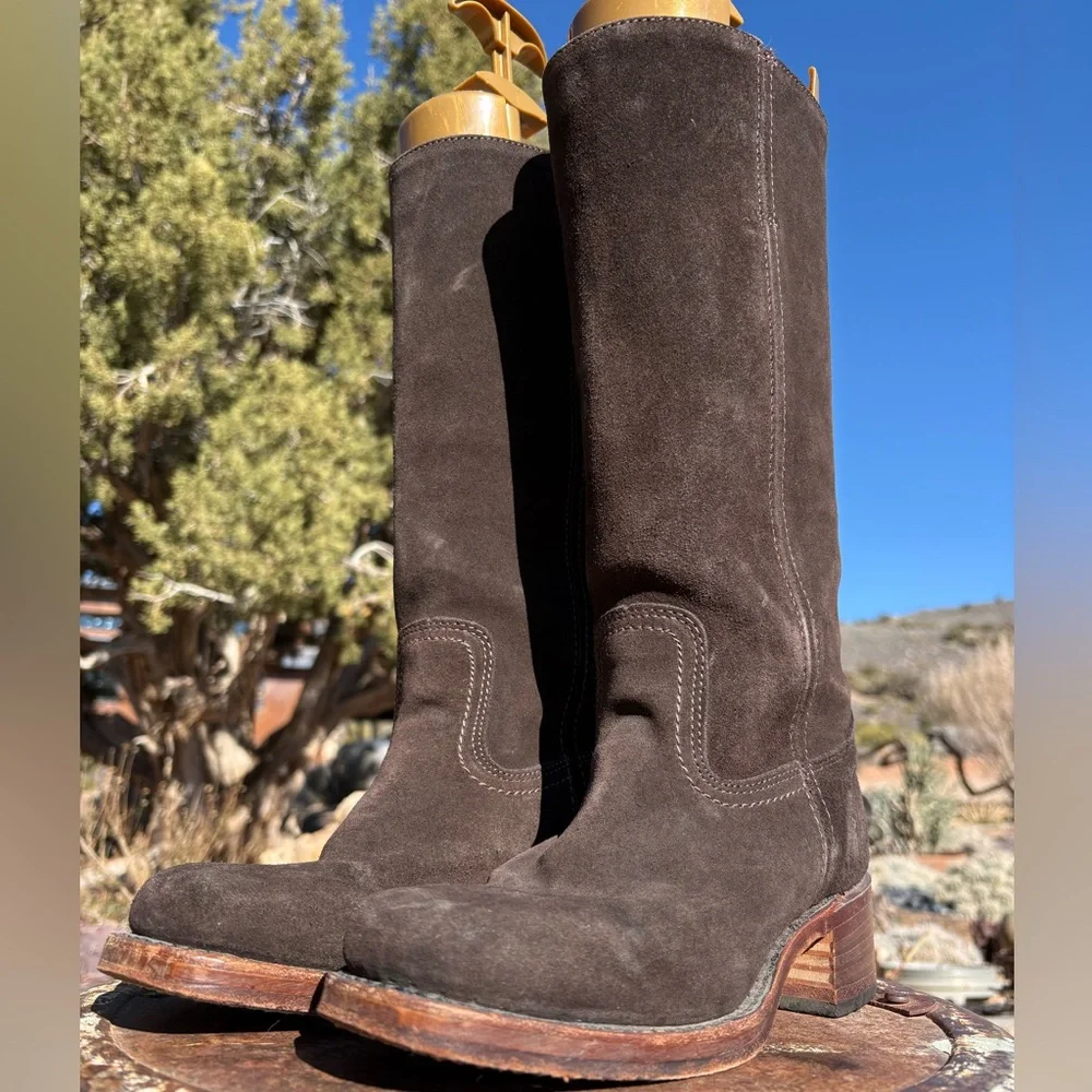 FRYE πΊπΈ Campus 14L Boots Suede Vintage - Picture 6 of 16
